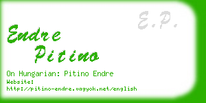 endre pitino business card